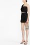 GAUGE81 Asymmetrische mini-jurk Zwart - Thumbnail 4