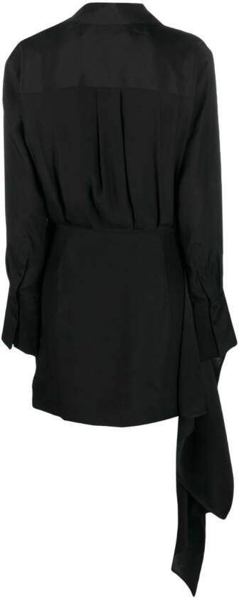 GAUGE81 Gravia zijden mini-jurk Zwart