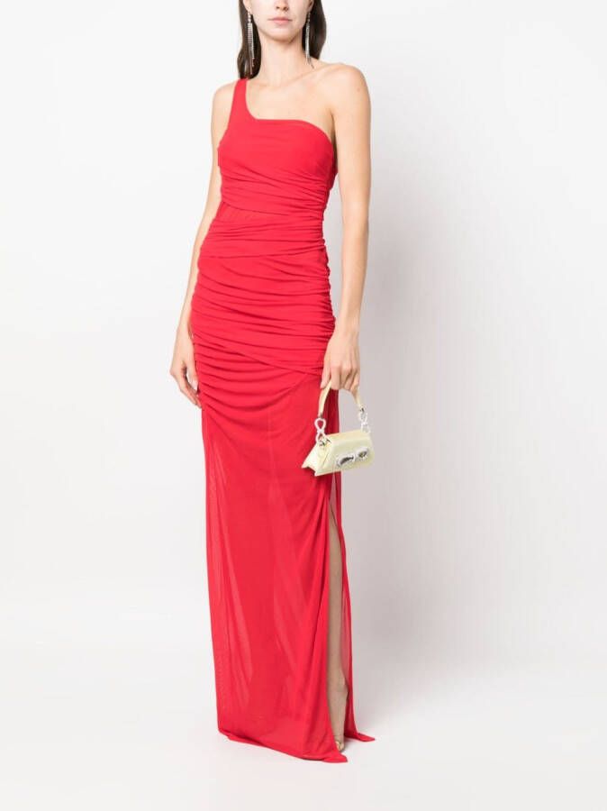 GAUGE81 Moni asymmetrische maxi-jurk Rood