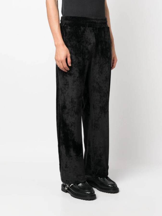 GCDS Broek met geborduurd logo Zwart
