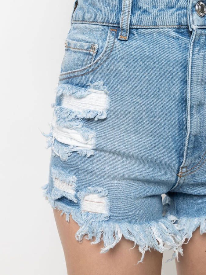 GCDS Denim shorts Blauw