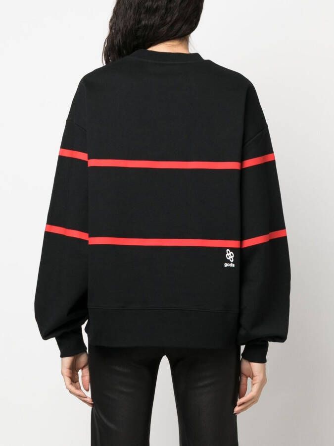 Gcds Gestreepte sweater Zwart