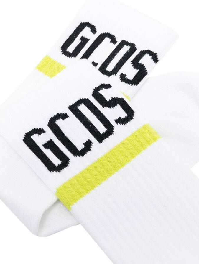 GCDS Intarsia sokken Wit