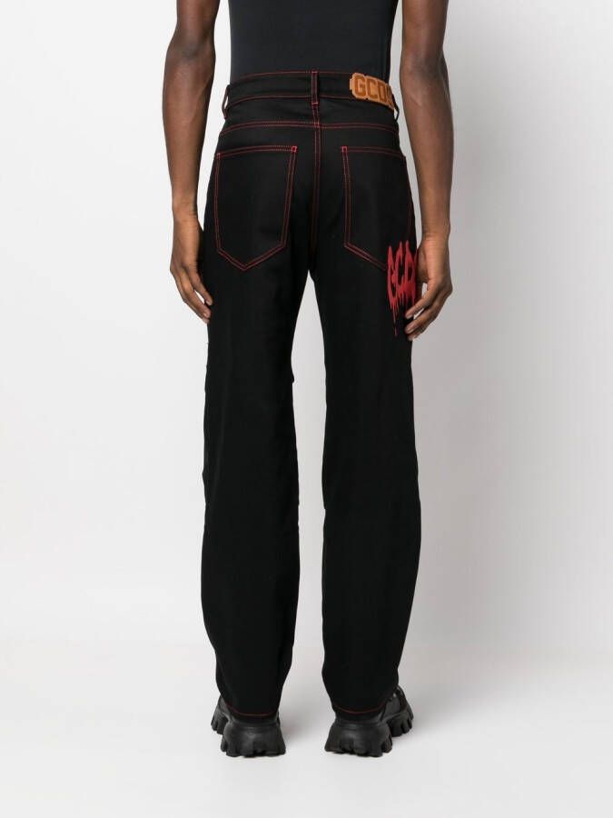 Gcds Jeans met logoprint Zwart