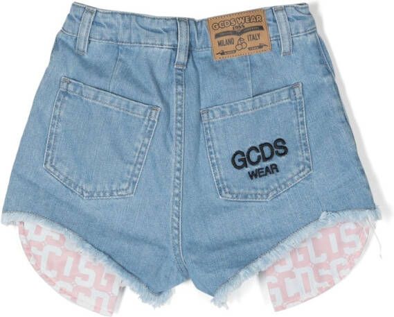 Gcds Kids Shorts met hangende zakken Blauw