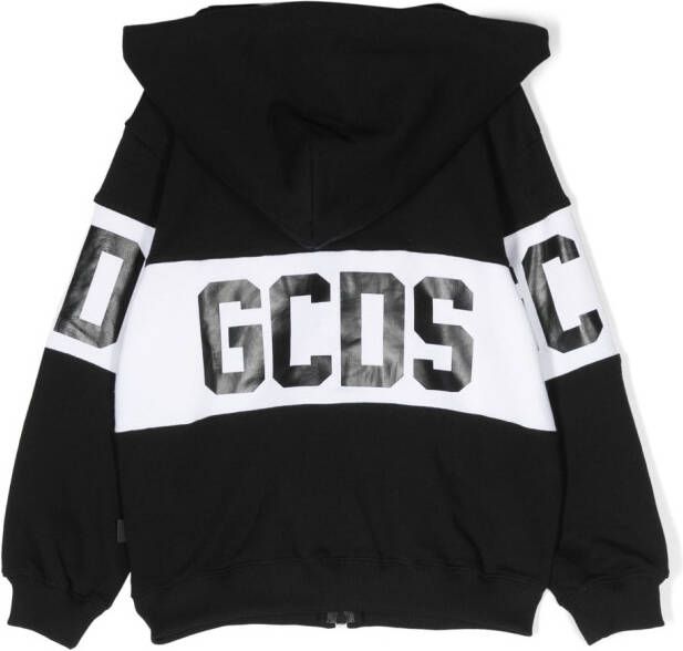 Gcds Kids Hoodie met logoprint Zwart