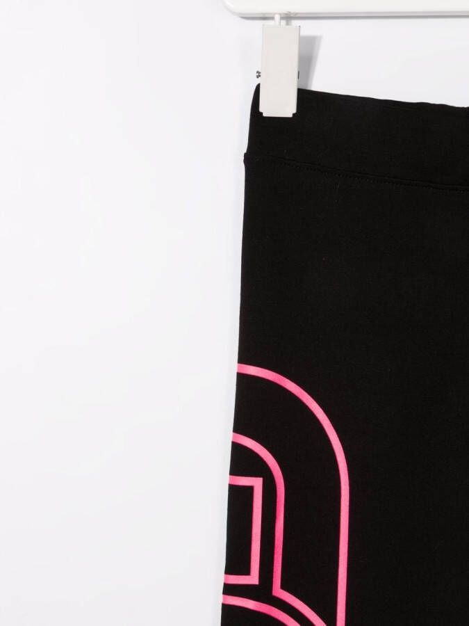 Gcds Kids Legging met logoprint Zwart