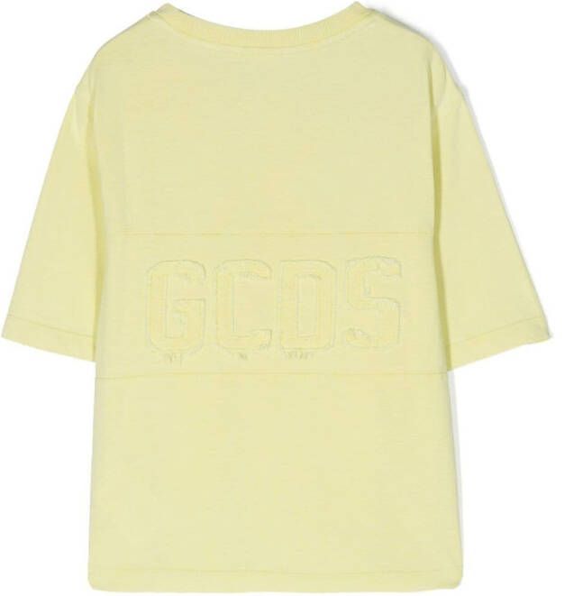 Gcds Kids T-shirt met logopatch Groen