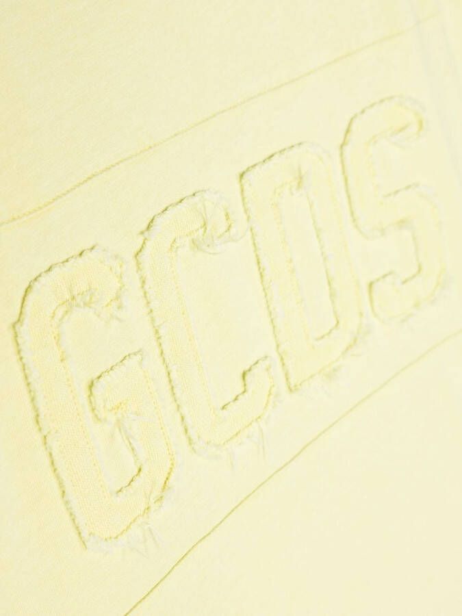 Gcds Kids T-shirt met logopatch Groen