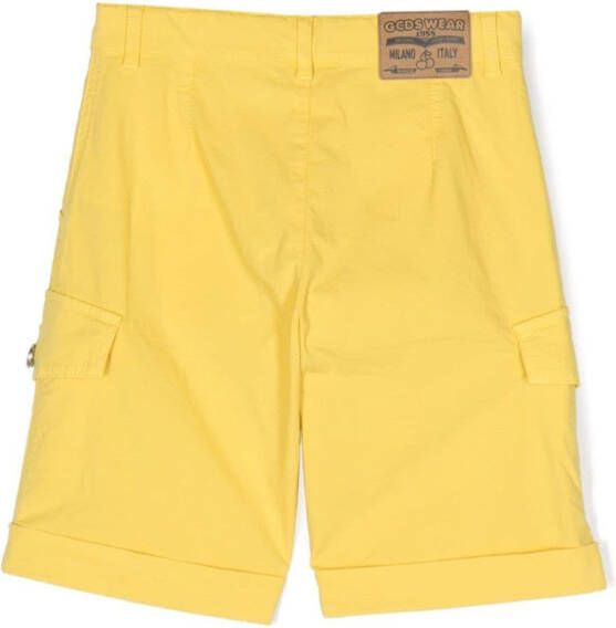 Gcds Kids Shorts met logopatch Geel