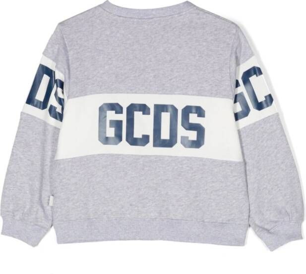 Gcds Kids Sweater met logoband Grijs