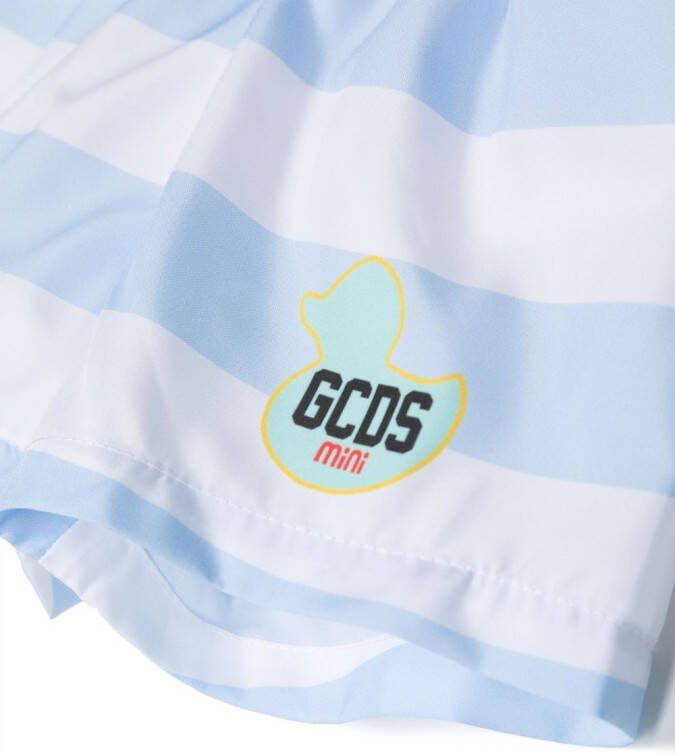 Gcds Kids Zwembroek met logoprint Blauw