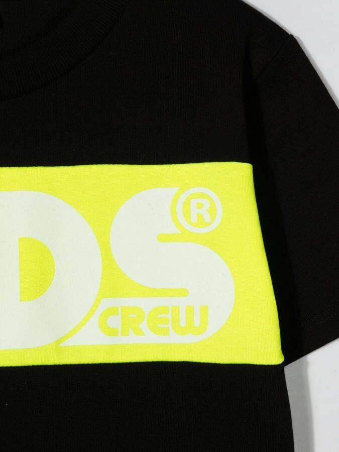 Gcds Kids T-shirt met colourblocking Zwart