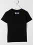Gcds Kids T-shirt met geborduurd logo Zwart - Thumbnail 2