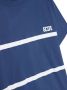 Gcds Kids T-shirt met logoprint Blauw - Thumbnail 3