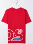 Gcds Kids T-shirt met logoprint Rood - Thumbnail 1