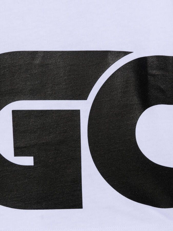 Gcds Kids T-shirt met logoprint Wit