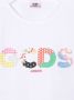 Gcds Kids T-shirt met logoprint Wit - Thumbnail 3