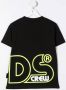 Gcds Kids T-shirt met logoprint Zwart - Thumbnail 1
