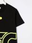 Gcds Kids T-shirt met logoprint Zwart - Thumbnail 2