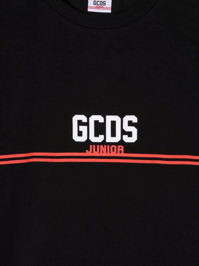 Gcds Kids T-shirt met print Zwart