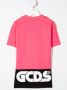 Gcds Kids T-shirtjurk met colourblocking Roze - Thumbnail 2