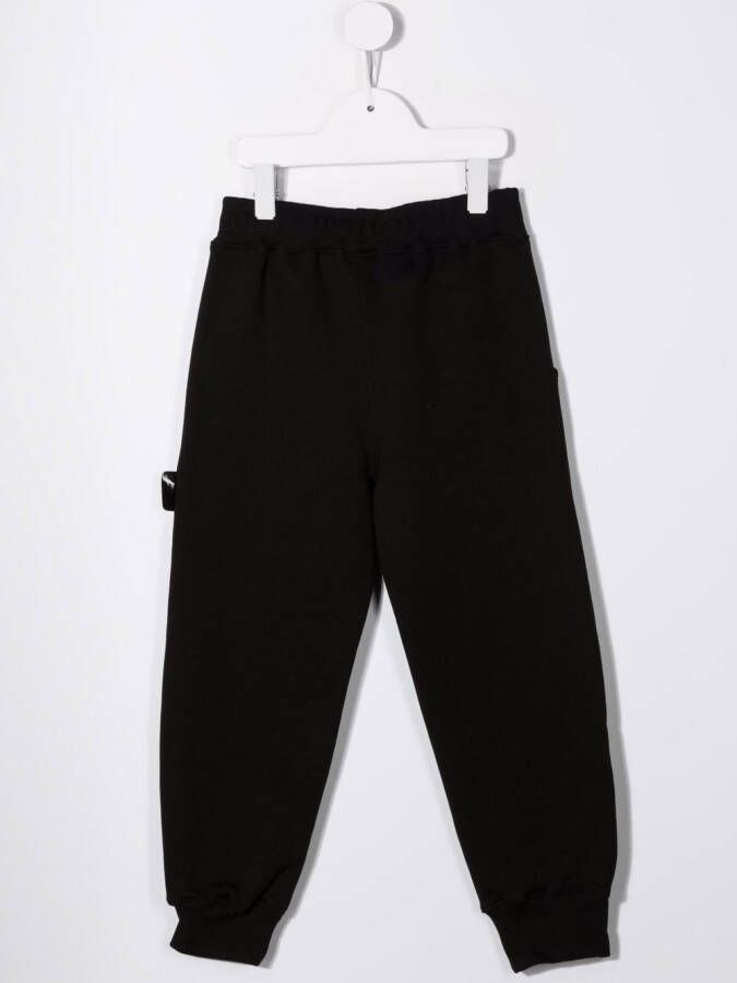 Gcds Kids Trainingsbroek met geborduurd logo Zwart