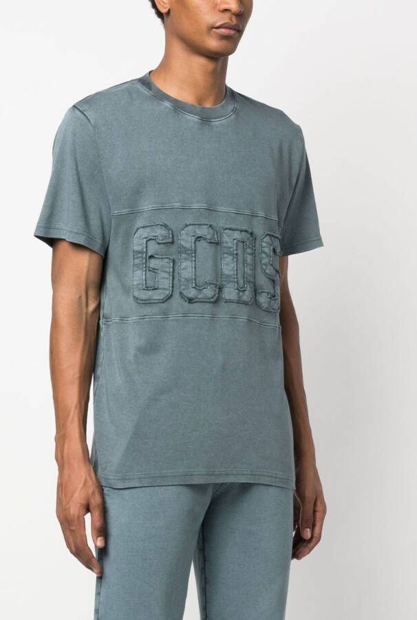 Gcds T-shirt met logopatch Blauw