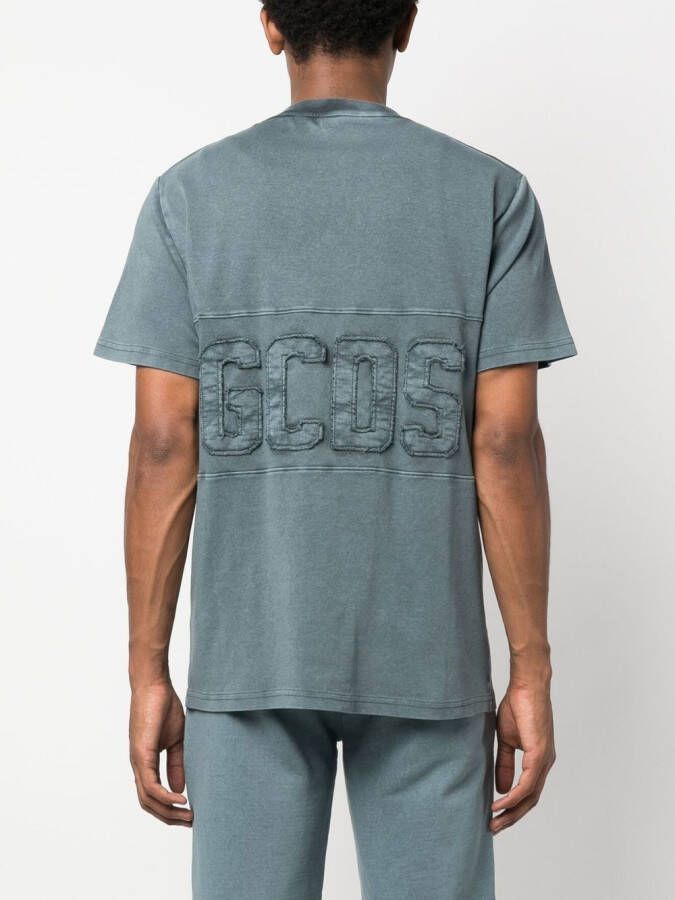 Gcds T-shirt met logopatch Blauw