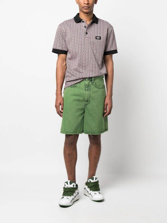 GCDS Poloshirt met logopatch Rood