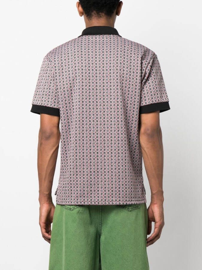 GCDS Poloshirt met logopatch Rood