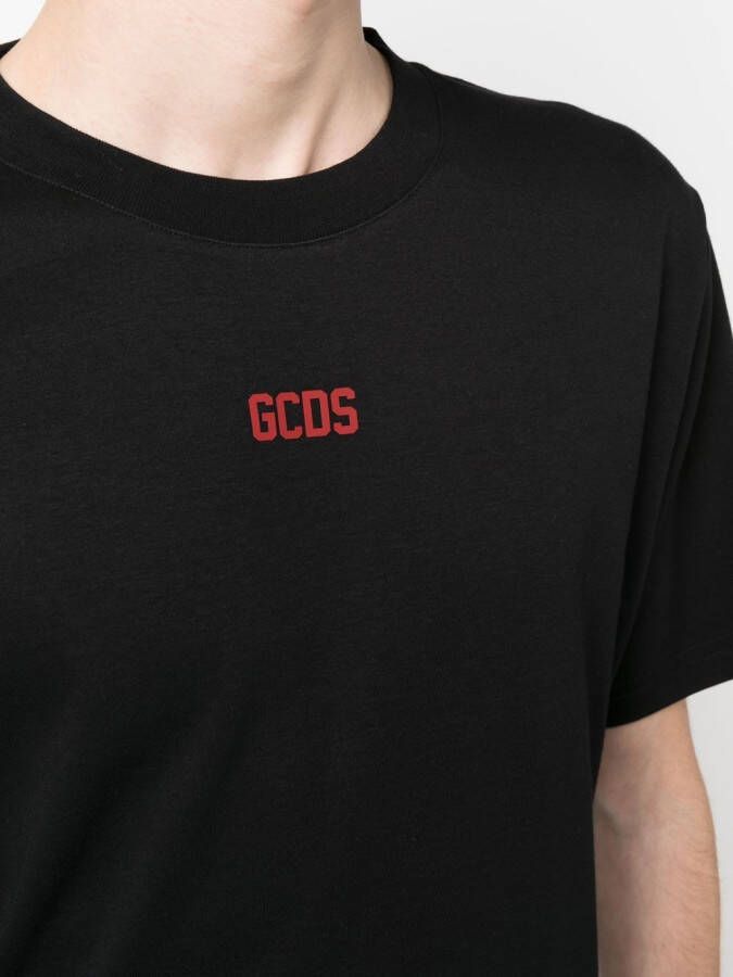GCDS T-shirt met logoprint Zwart