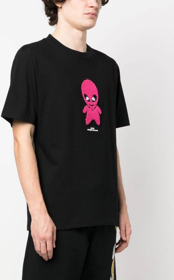 GCDS T-shirt met logoprint Zwart