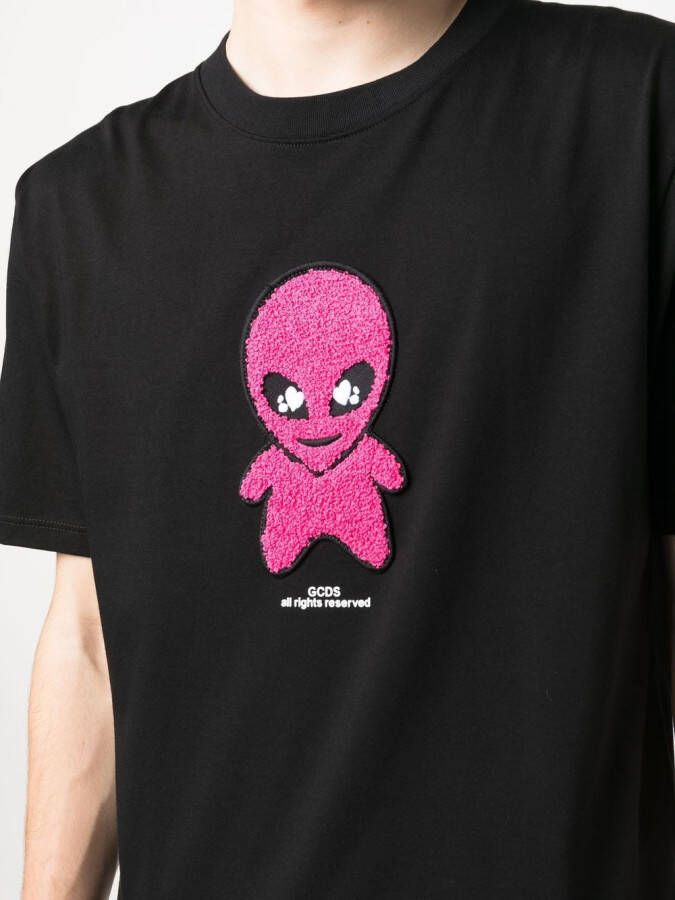 GCDS T-shirt met logoprint Zwart