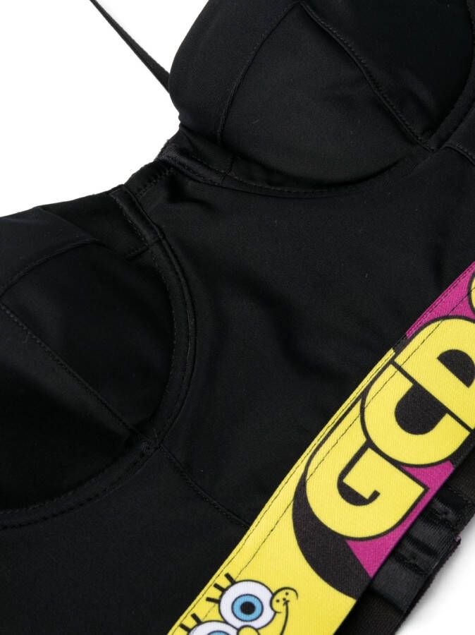 GCDS Cropped top Zwart