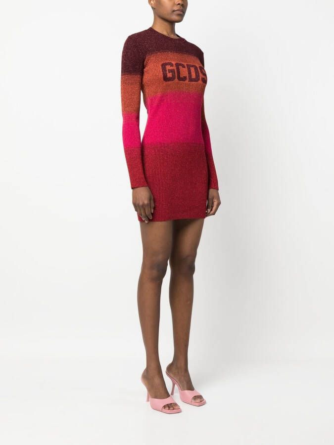 Gcds Mini-jurk met wijde pijpen Rood