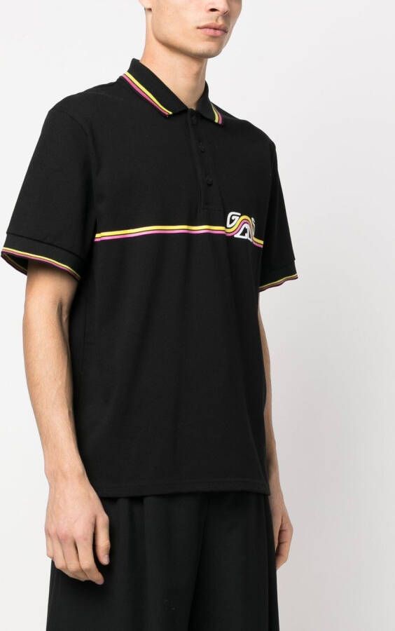 GCDS Poloshirt met logo Zwart