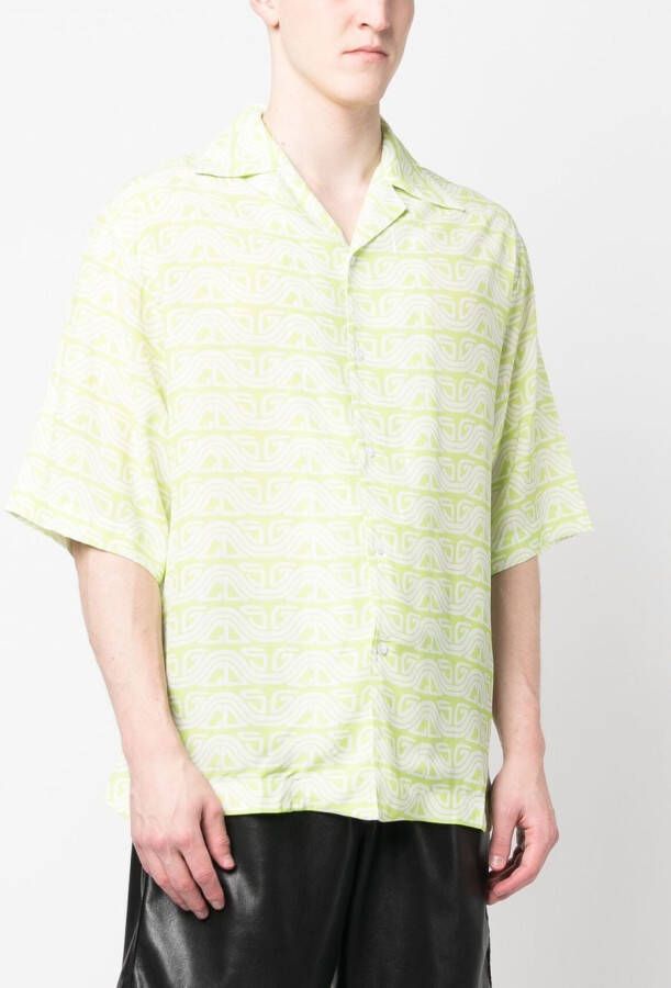 Gcds Overhemd met print Groen