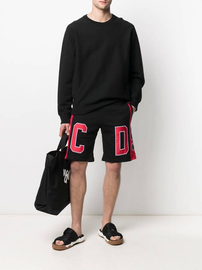 Gcds Shorts met contrasterende streep Zwart