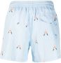 GCDS Shorts met krijtstreep Blauw - Thumbnail 2