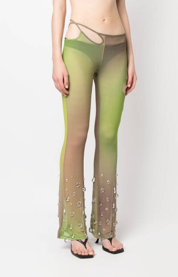 GCDS Broek van tule Groen