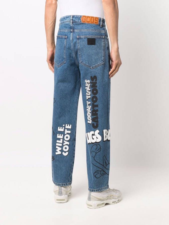 Gcds Straight jeans Blauw