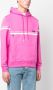 GCDS Gestreepte hoodie Roze - Thumbnail 3