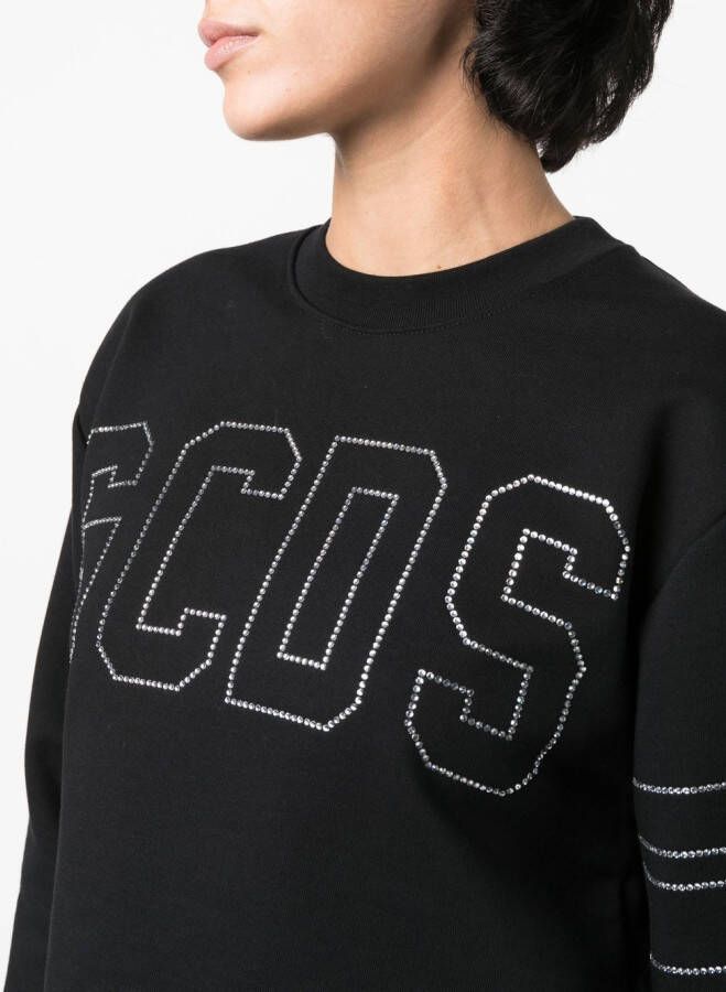 GCDS Sweater met logo van studs Zwart