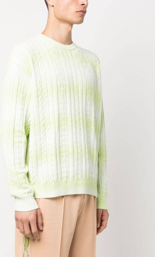 Gcds Sweater met gevlochten detail Groen