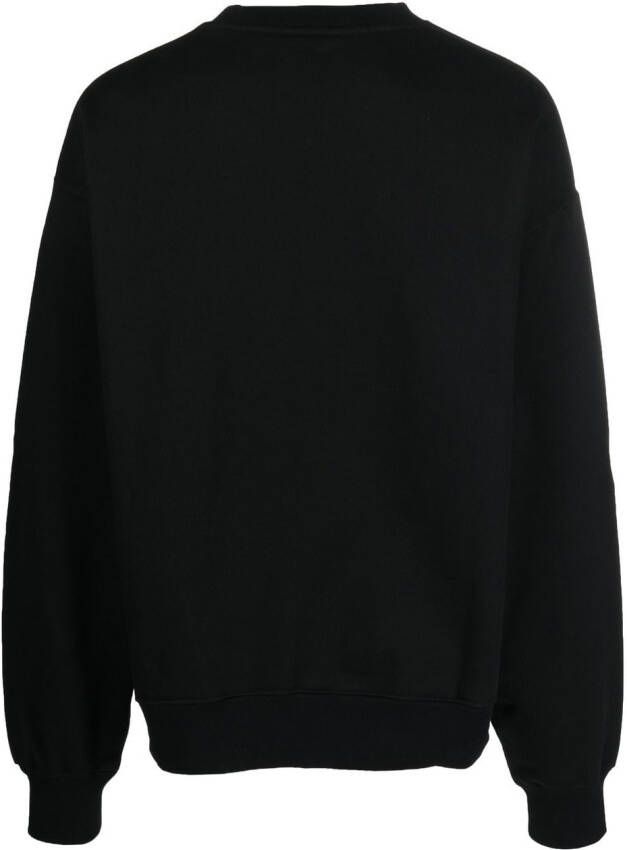 GCDS Sweater met logo Zwart