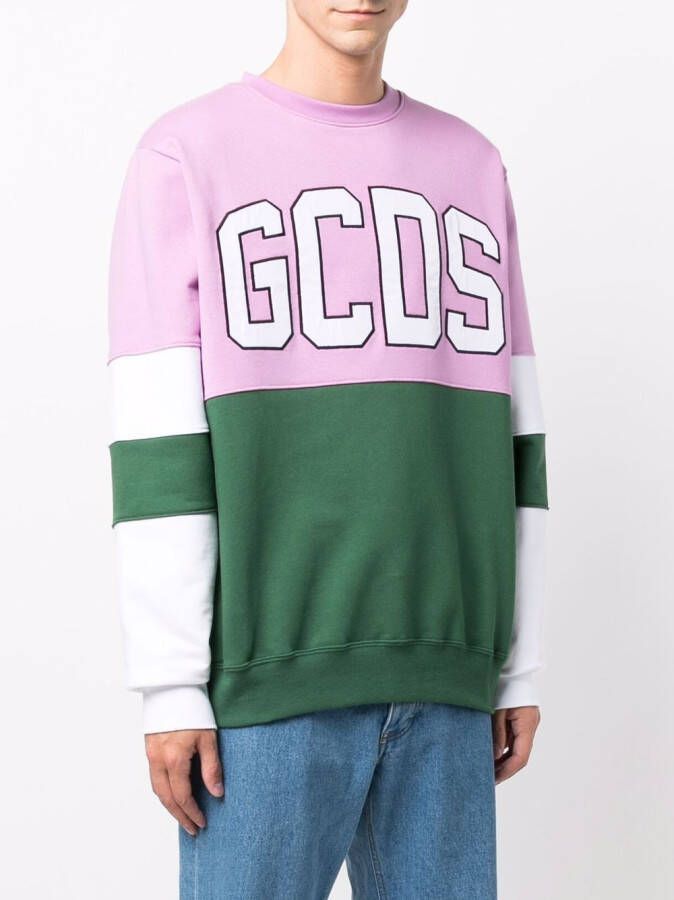 Gcds Sweater met logoprint Groen