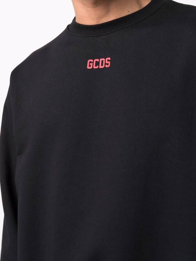 Gcds Sweater met logoprint Zwart