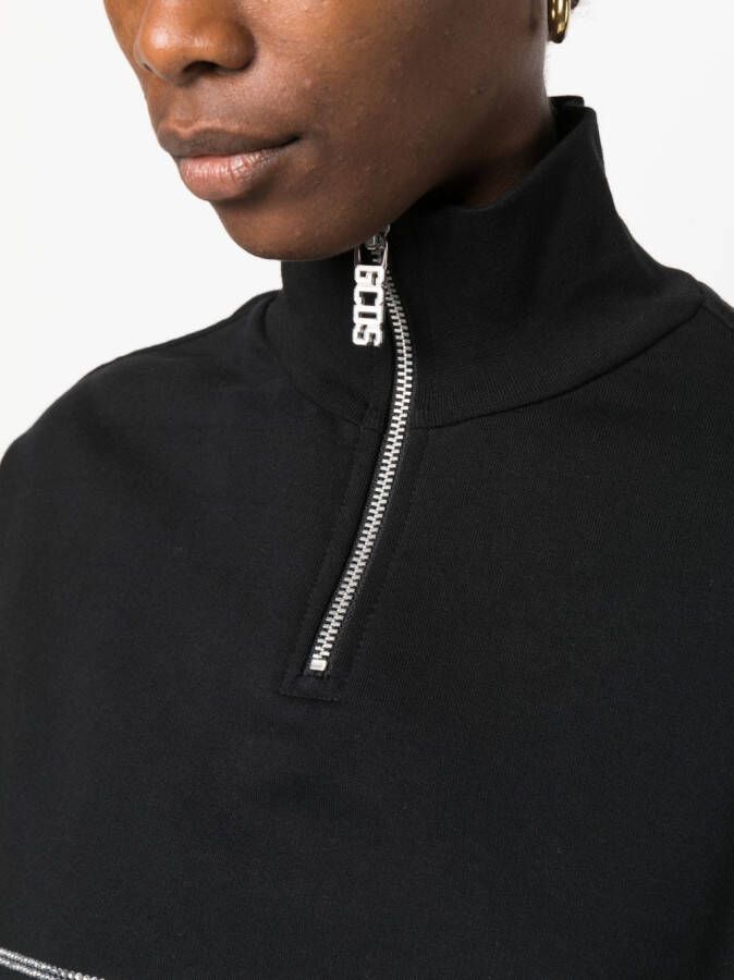 GCDS Sweater verfraaid met stras Zwart