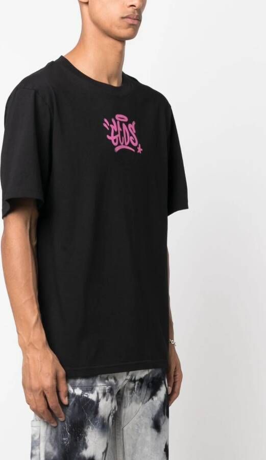 Gcds T-shirt met graffiti-print Zwart